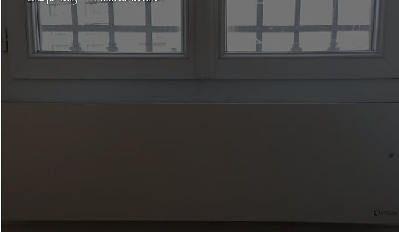 Intérieur préparé pour l’hiver, chauffage électrique